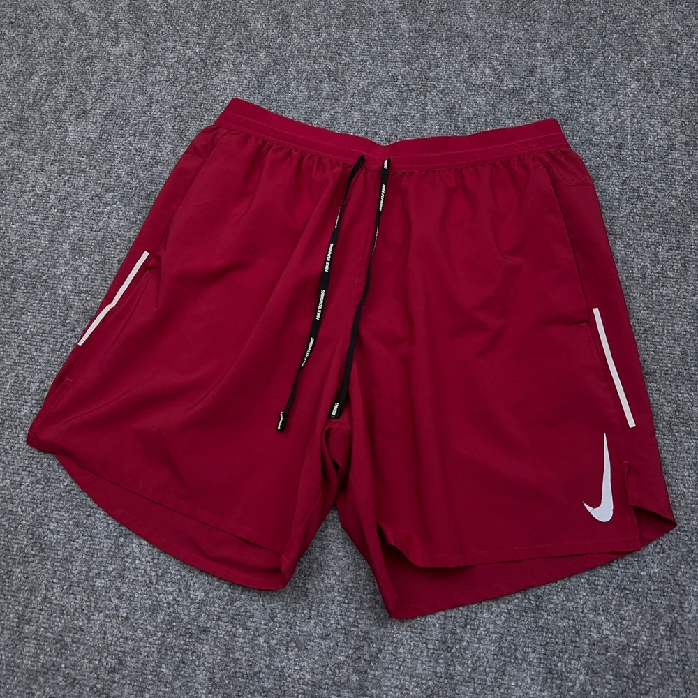 Nike Flex Stride 7" Running Shorts Mens Large Red Brief-Lined Lightweight CT7891